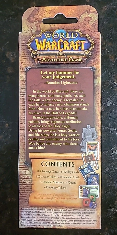 Paquete de personajes de World of Warcraft: Brandon Lightstone WOW Foto 3 de 4