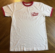Disney Pixar Toy Story Pizza Planet Red & White Ringer T-Shirt, Size Small