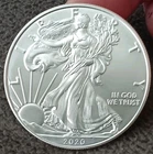 2020 Silver Eagle Dollar 1 OZ. .999 BU American Coin #530