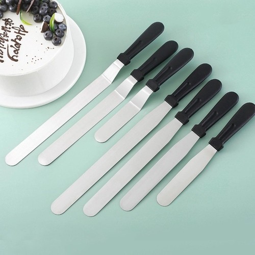 6/8/10/12in Icing Frosting Scraper Stainless Steel Pastry Tool Baking