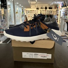 Men  s Size 11.5 Olukai Manele Spikeless Golf Shoes Trench Blue BNIB MBR 139