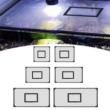 Fish Tank Lid Self Assembly Anti Jump Net Cover Magnetic Black Aquarium Hood