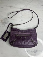 BALENCIAGA Giant Hip Shoulder Bag Crossbody Pochette Purple Violet