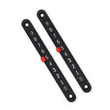 Foosball Scoring Counter 2Pcs Durable Plastic Football Scorekeeper Black