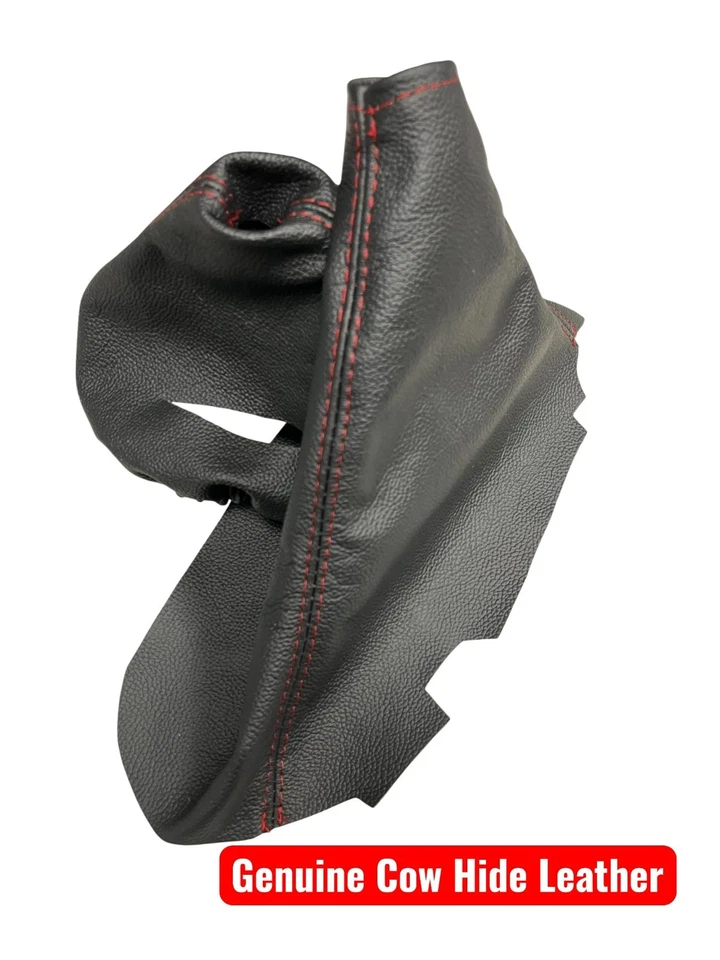 Para Corvette C6 Cambio Automático y Bota Freno Cuero Negro 2005-2013 Foto 3 de 4