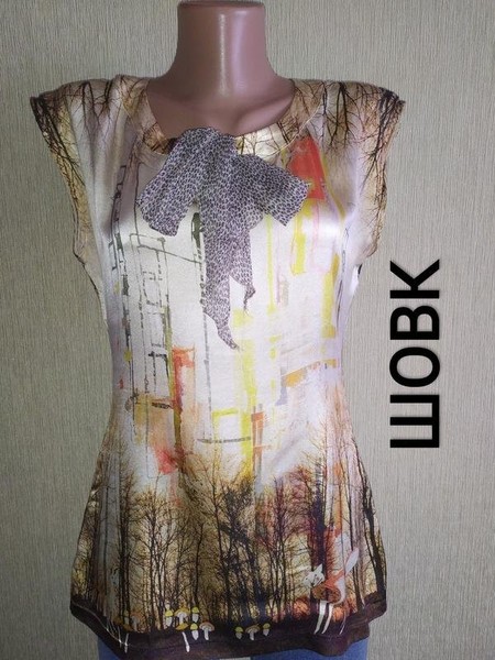 Women Marc Cain Shirt Multicolor Silk 36