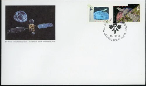 CANADA 1992 CANADA IN SPACE #1442a FIRST DAY COVER !! M87