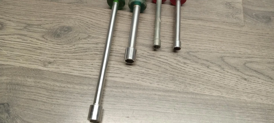 Vintage Xcelite Nut Drivers Mixed Lot Of 4 RED & GREEN - Image 3 of 3