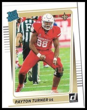 Payton Turner 2021 Donruss Rated Rookie Card!!. rookie card picture