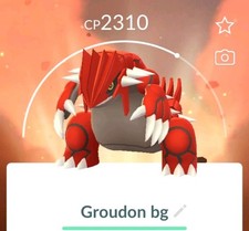 Pokémon Go/Groudon mit Kalos Spezial Hintergrund 