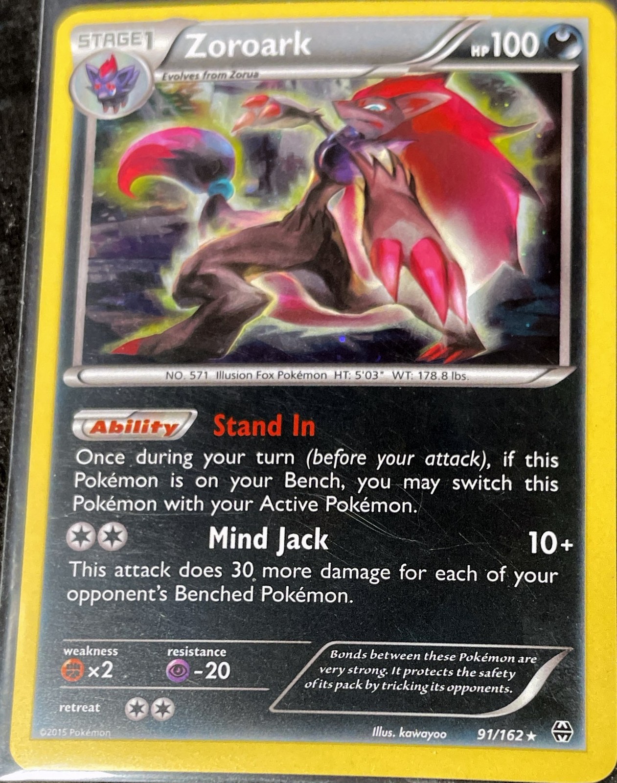 Zoroark -  (Cosmos Holo) Promo Miscellaneous Cards & Products 091/162 NM