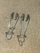 Set Of 2 Antique Victorian Clam-Shell Skirt Lifter Dress Clamps