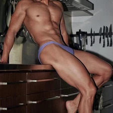 ADANNU Sexy Men Boxer Briefs Model Jockstrap Low Rise Underpants Bikini