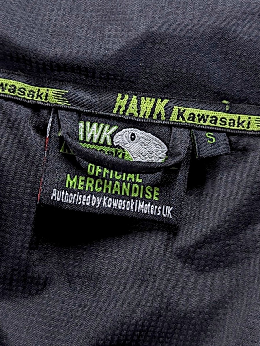 Kawasaki Hawk Vintage Y2K Motorcycle Rain Jacket Waterproof – Size