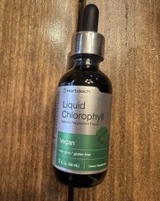 Liquid Chlorophyll Drops 2 oz, Non-GMO, Natural Peppermint Flavor, by Horbaach