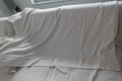 ZARA home Tischdecke weiß 100% Baumwolle 170 × 250 cm