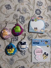 Tamagotchi Gachapon Memo Pad Set 4 Capsules, 2 Pads Used  Unused LE