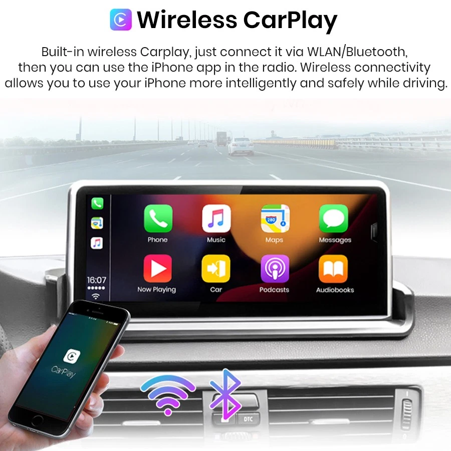 For BMW E90 E91 E92 2006-2010 Car Radio GPS Navi SWC Linux Carplay 4+64G Android - Image 4 of 4