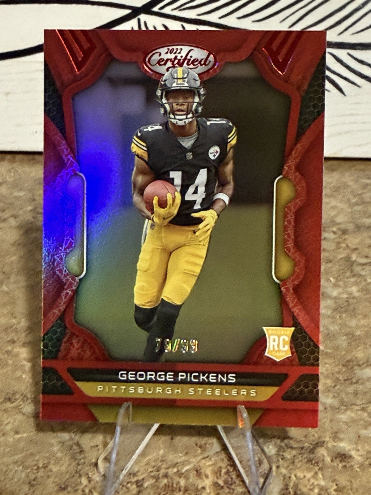 2022 Panini Certified Rookies George Pickens #118 Mirror Red /99 (RC)