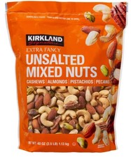 Kirkland Signature Extra Fancy Unsalted Mixed Nuts 2.5 LB 