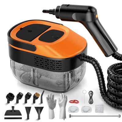 Unbranded Steam Carpet Cleaner Corded White 17-Piece Kit for Floors Upholstery