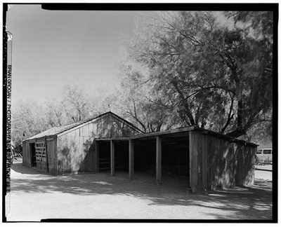 Death Valley Junction CA Mule Barn Furnace Creek Museum 2001 Borax Wagons