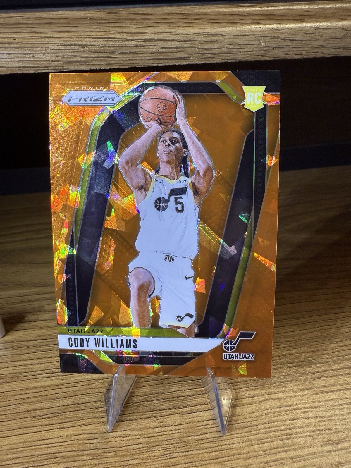 2024-25 Panini Prizm - Cody Williams #232 Orange Ice Prizm (RC)