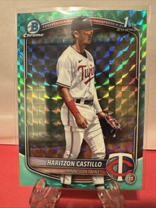 2025 Bowman Chrome Haritzon Castillo 1st Aqua Geometric Refractor # 100/125 Twin