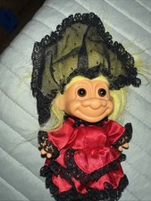 RUSS 4" TROLL: MY LUCKY TROLL FROM SPAIN SENORITA GORGEOUS OUTFIT WITH ROSE