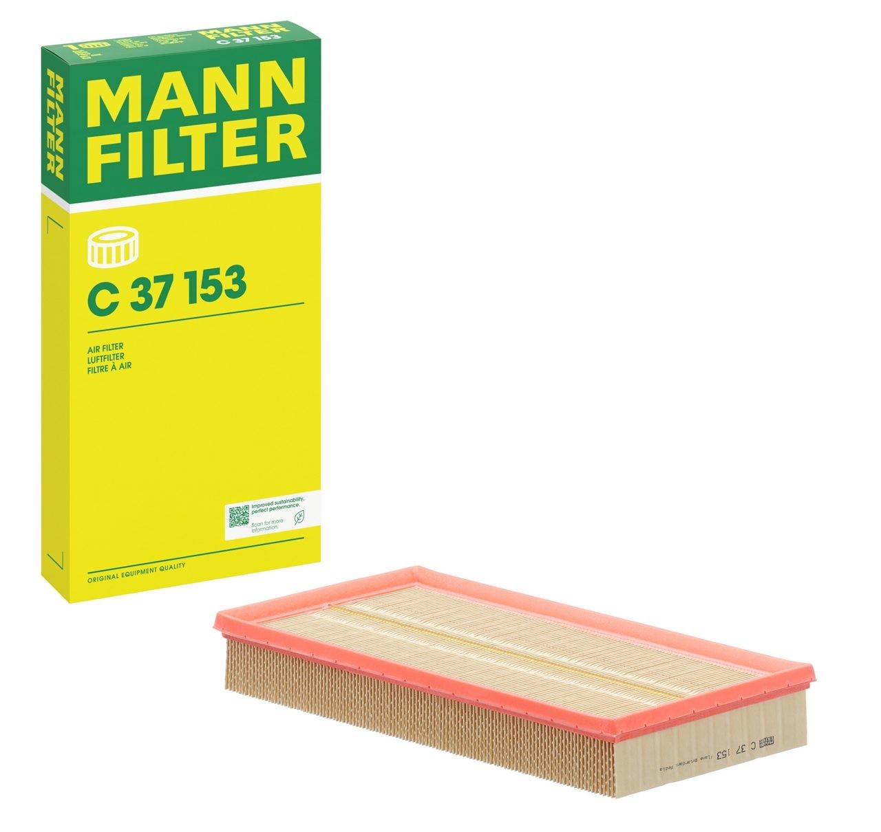 MANN-FILTER Air filter VW,AUDI,SKODA C 37 153 1J0129620,1J0129620A,1JO129620 Engine air filter,Engine filter 1J0129620 - Image 7