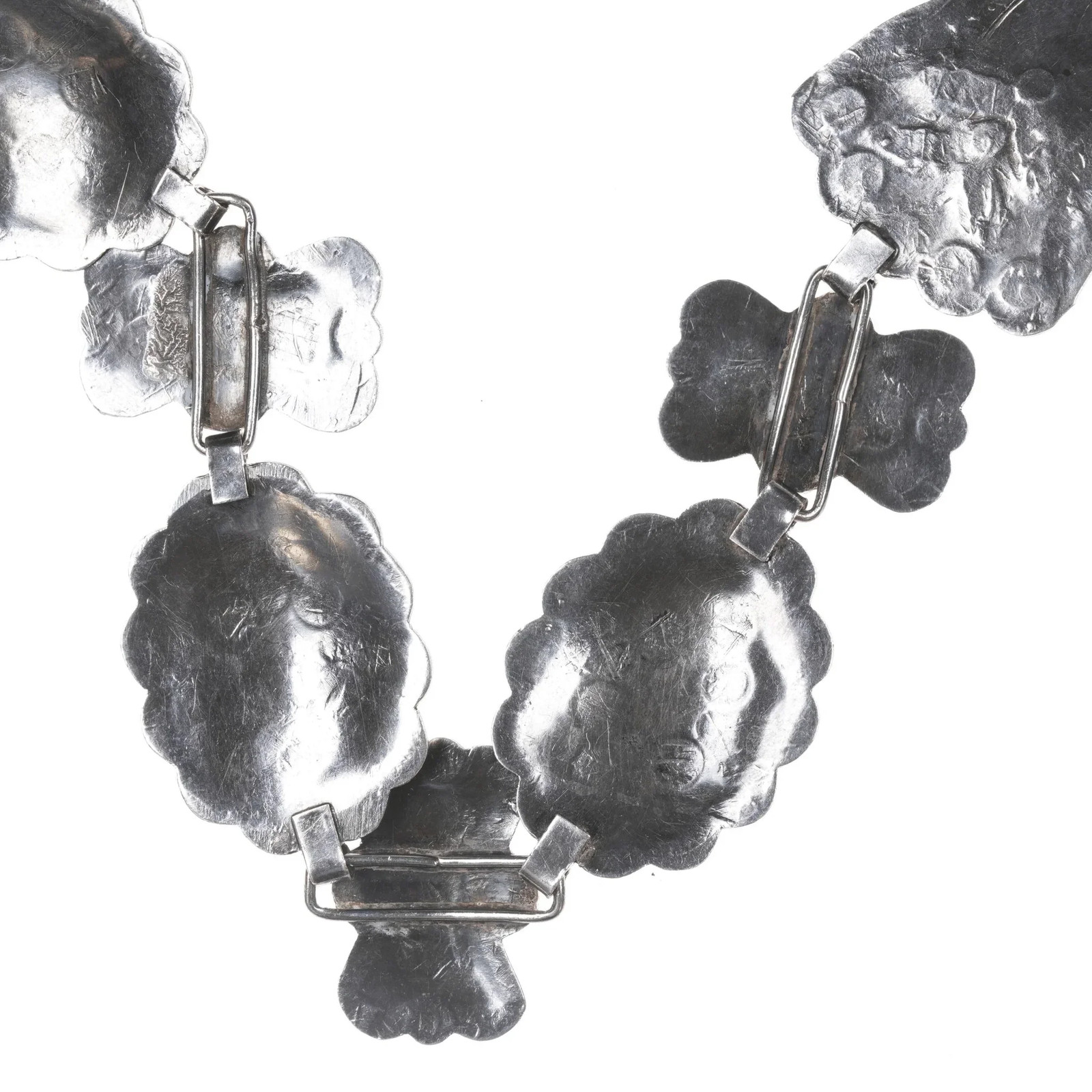 c1940's Signed Native American silver sleeping be… - image 5