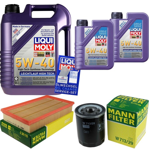 Mann Inspektionspaket 7L Liqui Moly 5W-40 FüR Jaguar XJ 4.2 R 3.6 S-Type XF-image