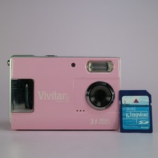 Vivitar Digital Camera Vivicam 3188 3.1MP Pink Tested