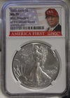 2023 US Silver Eagle $1 NGC MS70 Trump Label 45th President