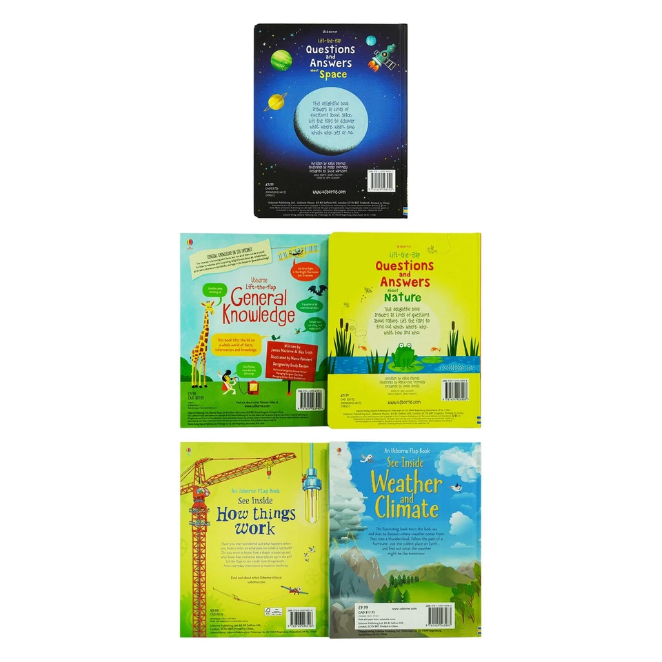 Usborne Lift-the-Flap Collection 5 Books Set - Ages 3+ - Board Book - Image 3 of 4