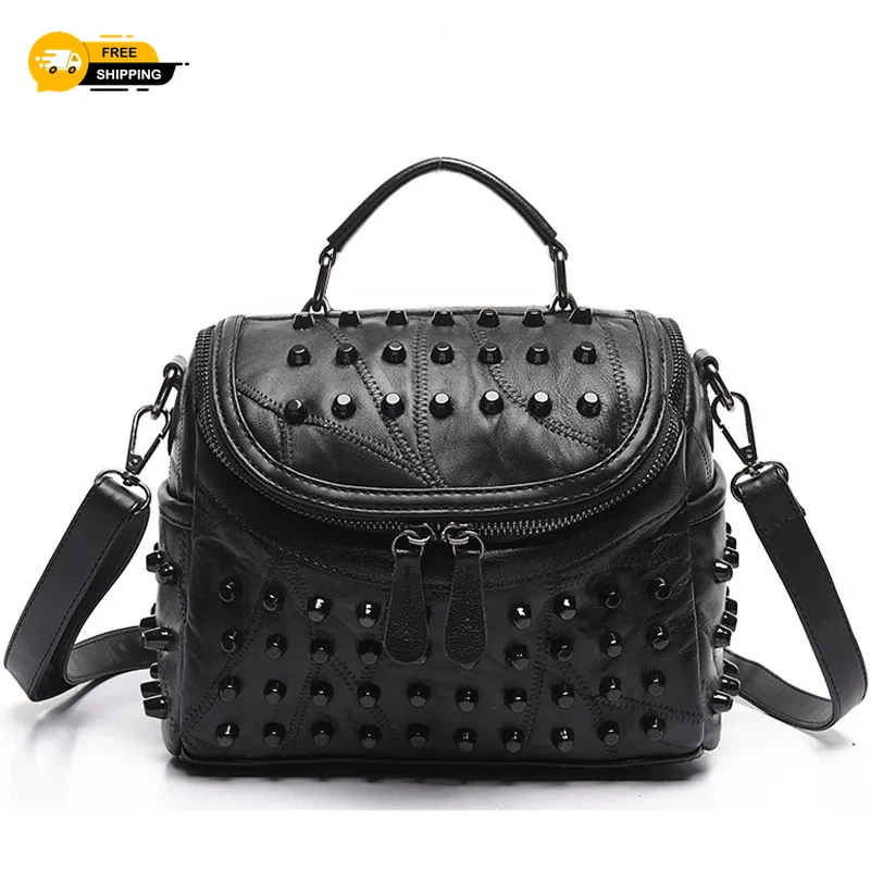 Luxury Genuine Leather Women’s Handbag Sheepskin Messenger Shoulder Bag for Ever