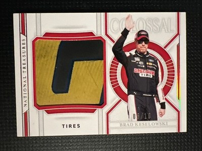 2021 Panini National Treasures Colossal Tires #C-BK Brad Keselowski /10 SSP