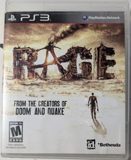Rage Bethesda Sony PlayStation 3 PS3 Tested and Working no manual