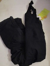 All In Motion Kids Snow Sport Waterproof Snow Bib Unisex Small 6/7 Black New