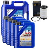 MotoröL Set 5W-40 Liqui Moly 9 Liter + ÖLfilter FüR Audi A6 A5 VW Touareg 4.2
