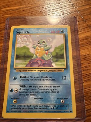 squirtle pokemon card ebay Squirtle 170/165