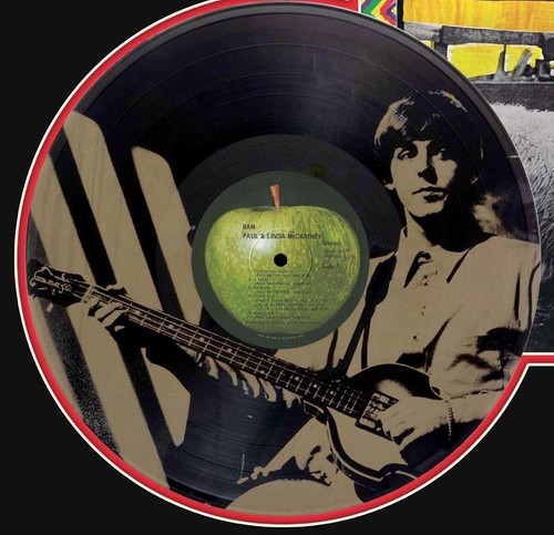 Paul McCartney Ram Laser Etched Black Vinyl Record Reproduction LP Display - Picture 2 of 4