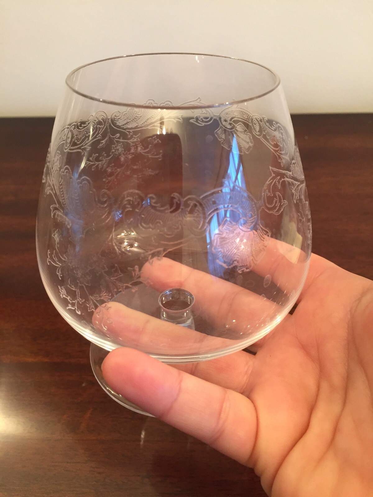 RARE 6xSt Louis “Cleo” Style Antique Crystal Engraved Cognac/ Brandy