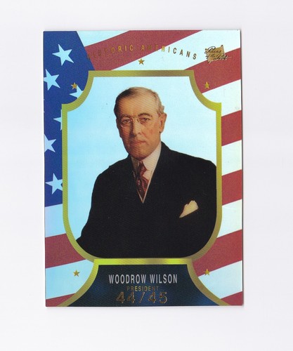 2023 Piezas del Pasado Histórico #27 Woodrow Wilson Premium Bandera Americana/45 - Imagen 1 de 2
