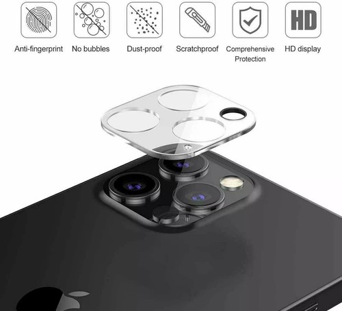 2 x FULL MAIN CAMERA LENS GLAS SCHUTZ HÜLLE FÜR IPHONE 12 / 12 PRO / PRO MAX - Bild 3 von 4