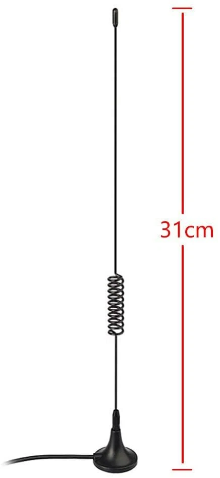 VHF UHF Radioaficionado BNC Macho Radio Móvil Escáner Policía Antena Foto 2 de 4
