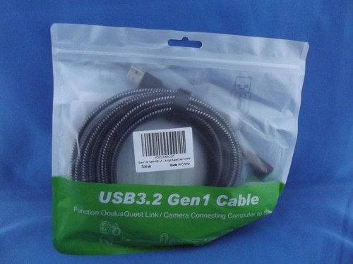 16ft Link Cable For Oculus Quest 2 / 1 Type-C to USB A / USB C 3.2 Charging Cord - Picture 2 of 4