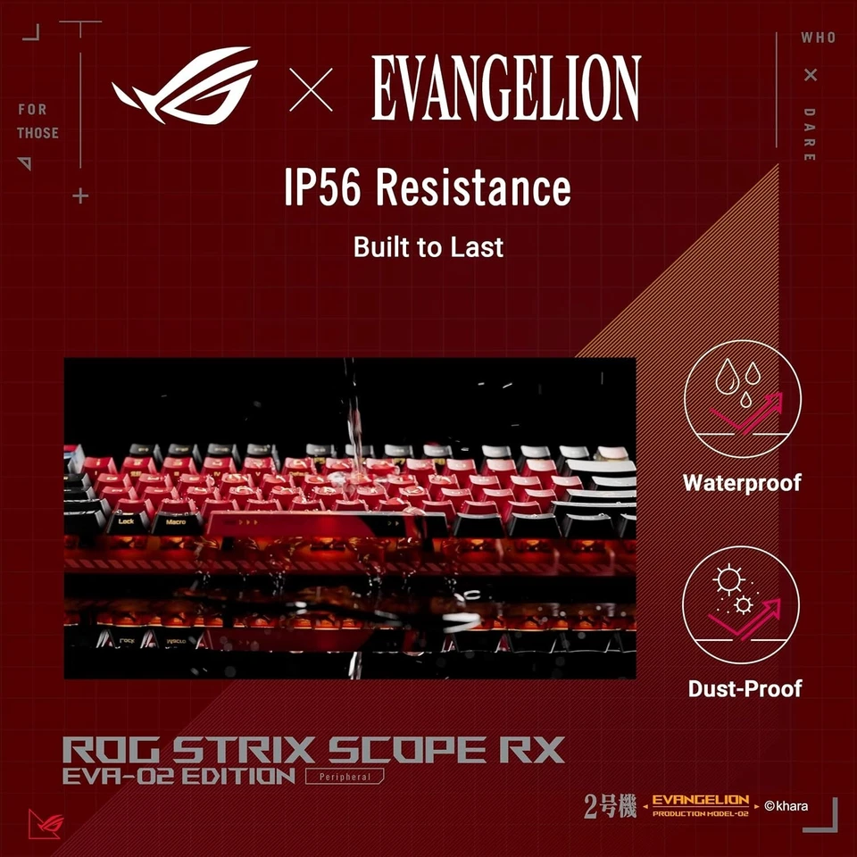 ASUS Evangelion ROG Strix Scope RX EVA-02 Edition Blue Keys Mechanical Keyboard - Image 4 of 4