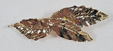 Leaf French Clip Hair Barrette Clip Gold Tone