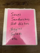 Vintage HANDMADE PERSONALIZED FAMILY HOMEMADE Recipes Cookbook Cook Book RARE